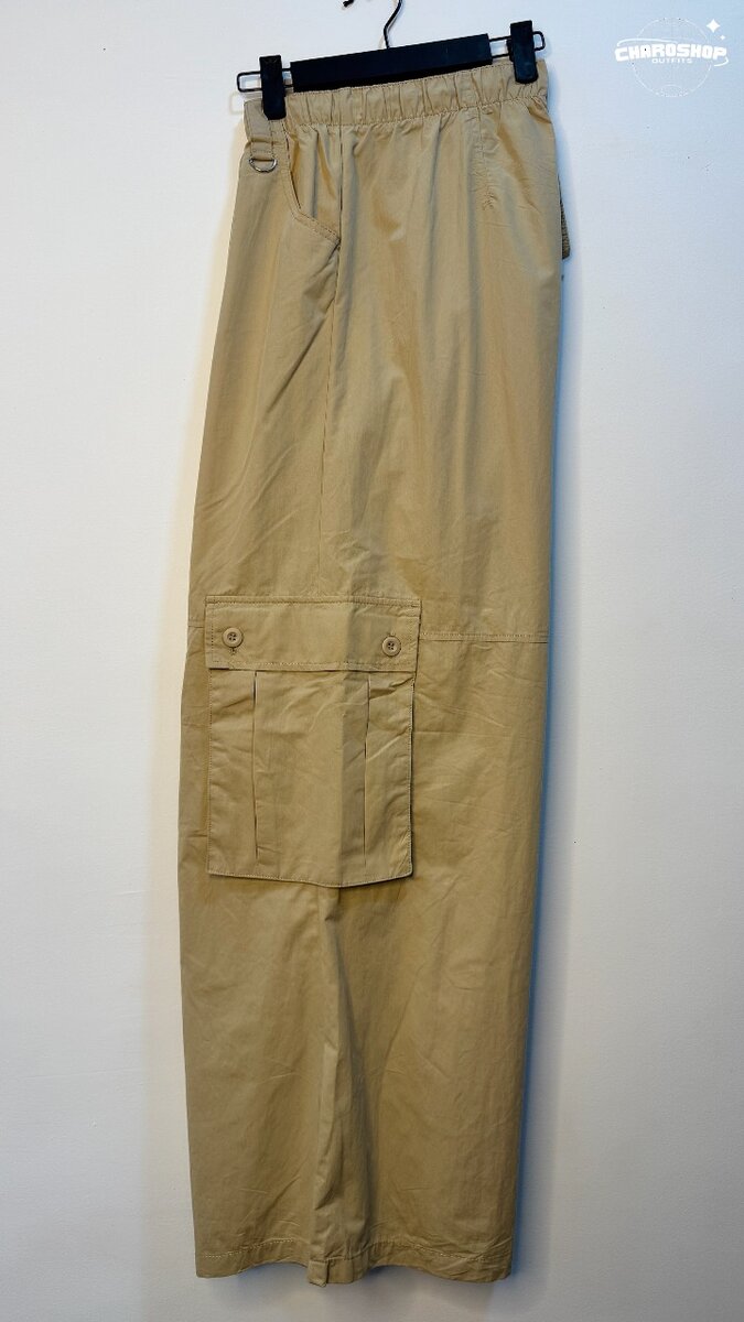 Pantalon cargo beige unisexe