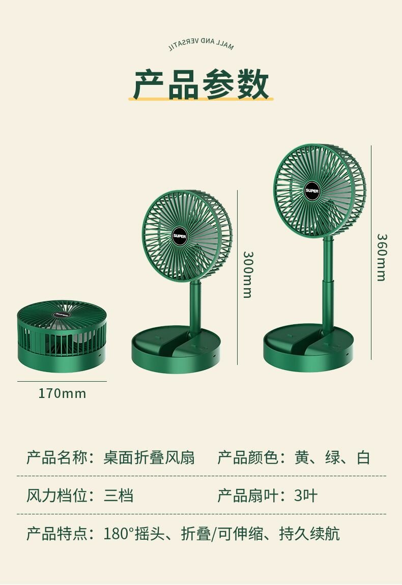 Rechargeable fan