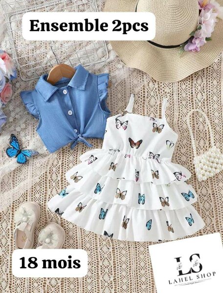 Robe papillon 2 pièces