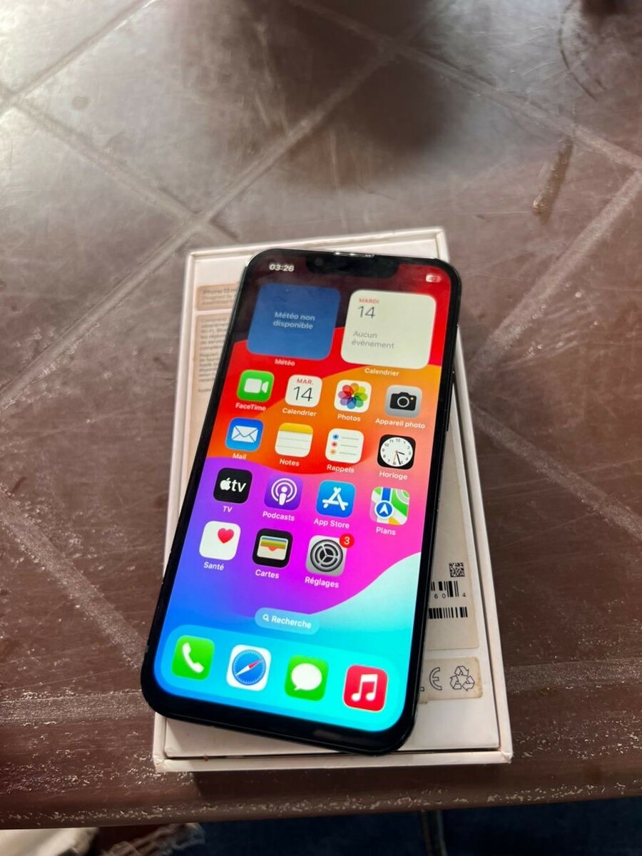 iPhone 13mini 128giga sans Face ID avec carton