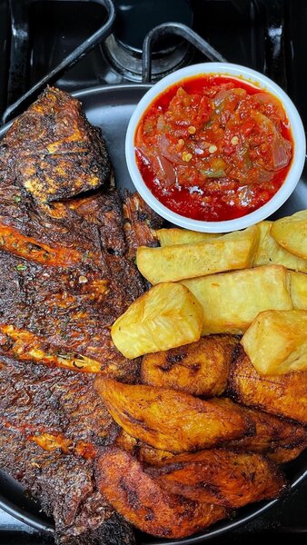 Poisson grillé épicé