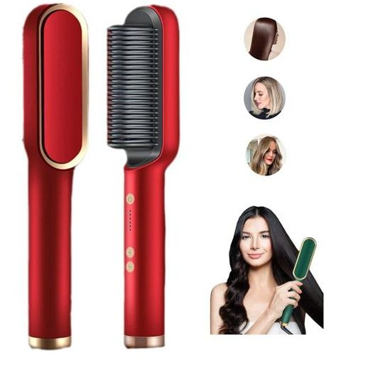 Peigne à Lisser à Ions Négatifs, 5 Réglages De Température 2 En 1