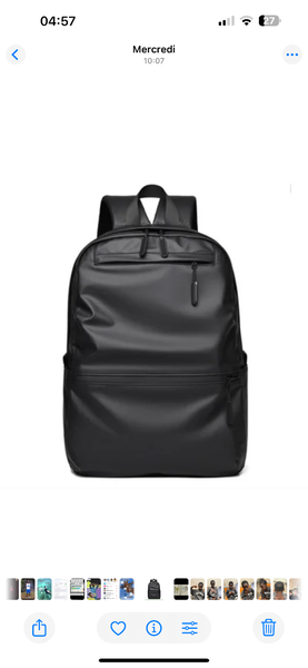 Sac à dos élégant en cuir synthétique