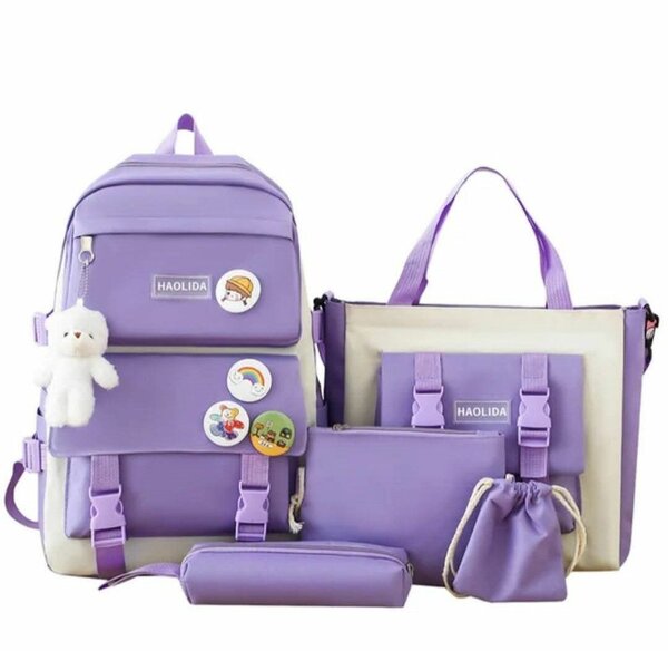 Ensemble de sacs scolaires tendance