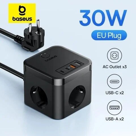 Multiprise Baseus 30W rapide