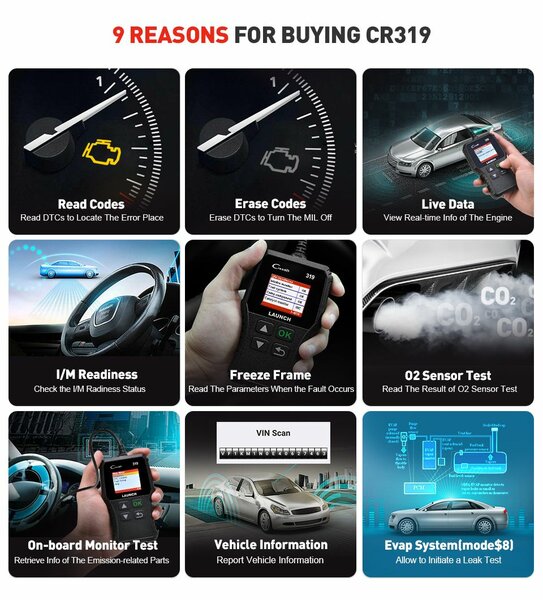 Launch crp 319 Obd2  diagnostics tool