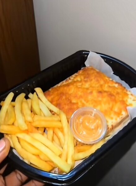 Croque monsieur frites jambon