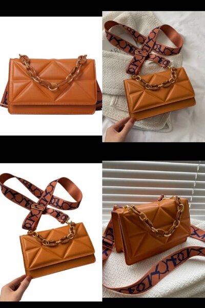 Sac à main en cuir chaîne