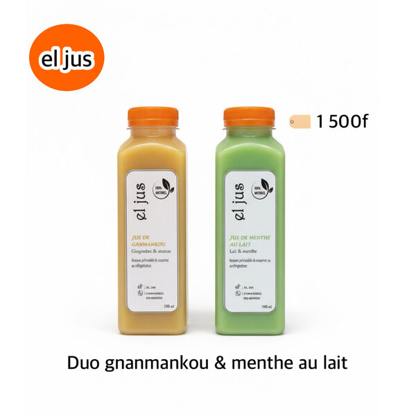 Duo Jus Gingembre et Menthe