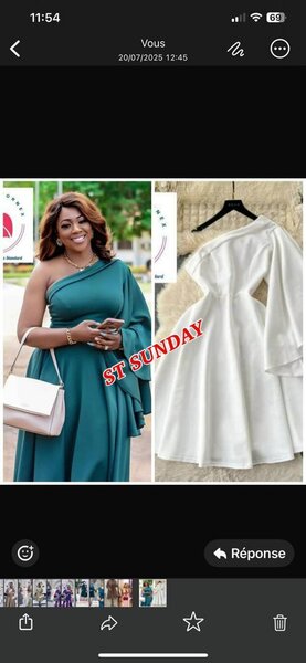 Robe asymétrique élégante