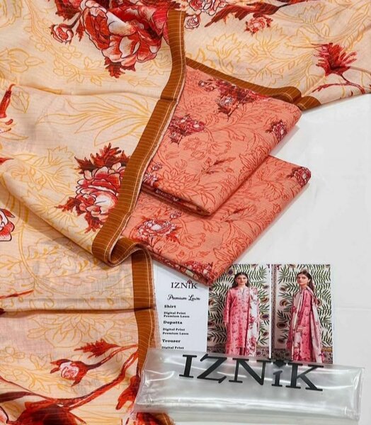 Leadies 3 ps lawn suit