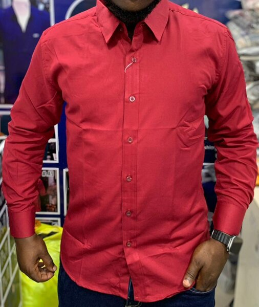 Chemise Rouge Élégante Homme