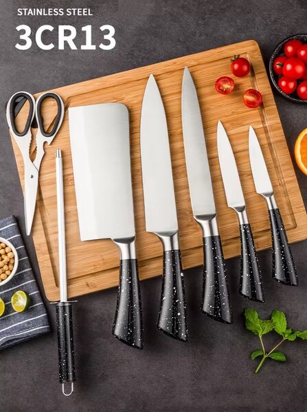 9 pieces kitchen knives set