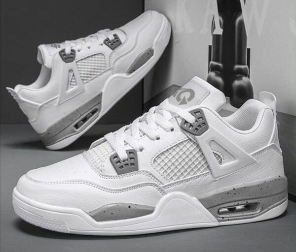 Baskets blanches tendance homme