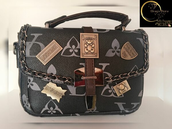 Sac à main Berlingo en cuir noir