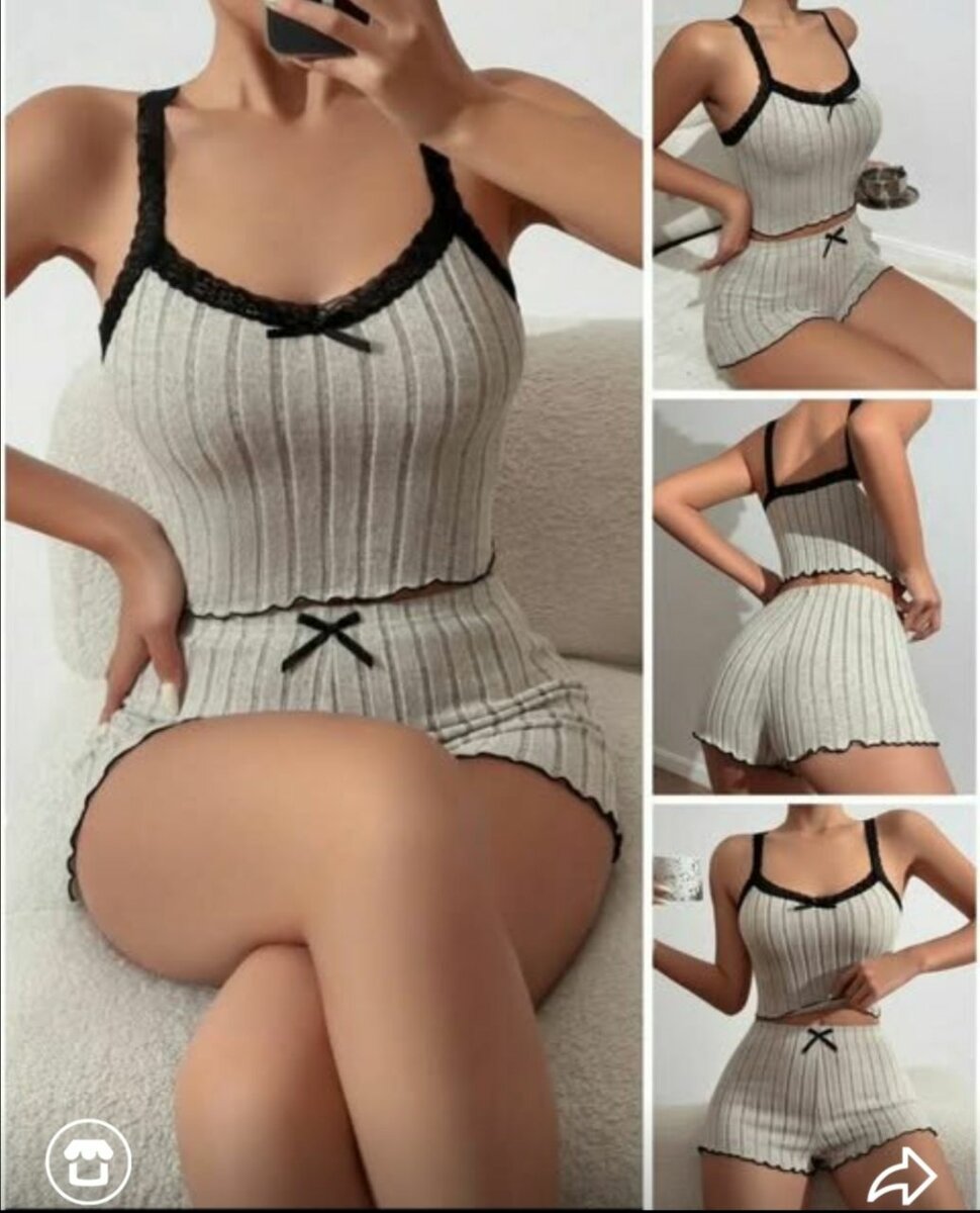 Ensemble Décontracté à Bretelles