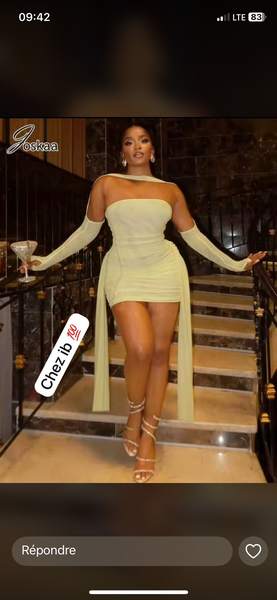 Robe élégante soirée femme