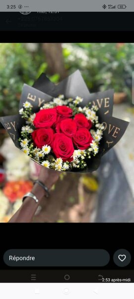 Bouquet de roses rouges