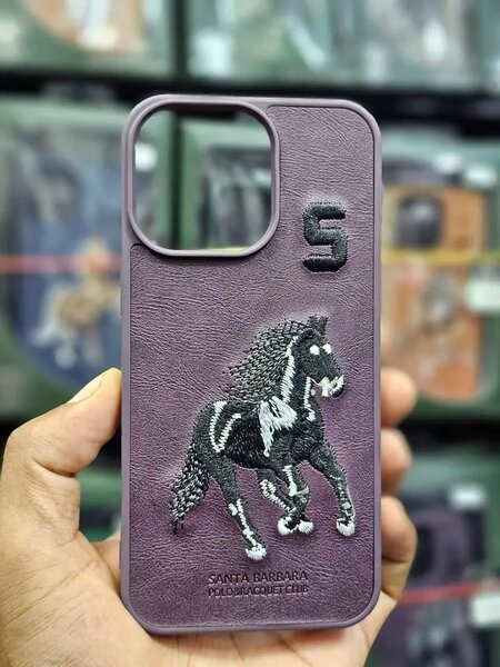 Ladder embroidery iPhone pouch