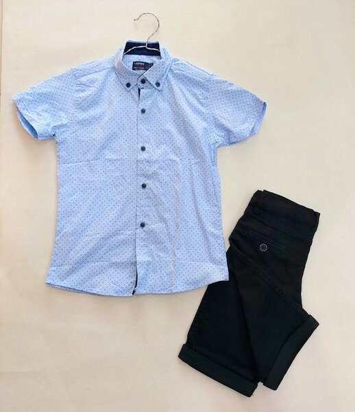 Ensemble pour garçons, chemise + short, 6 ans