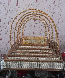 Beautiful Cane Baskets Fruit & Multipurpose Set of 5