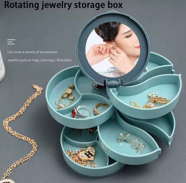 Boîte à bijoux rotative