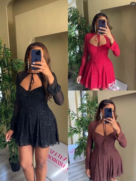 Robe de soirée scintillante