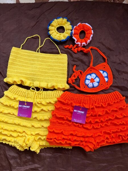 Ensemble bikini crochet mode