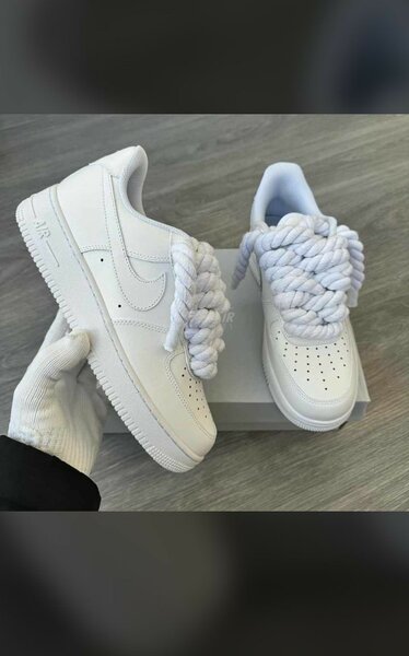 Air Force gros lacet Blanche et Noir