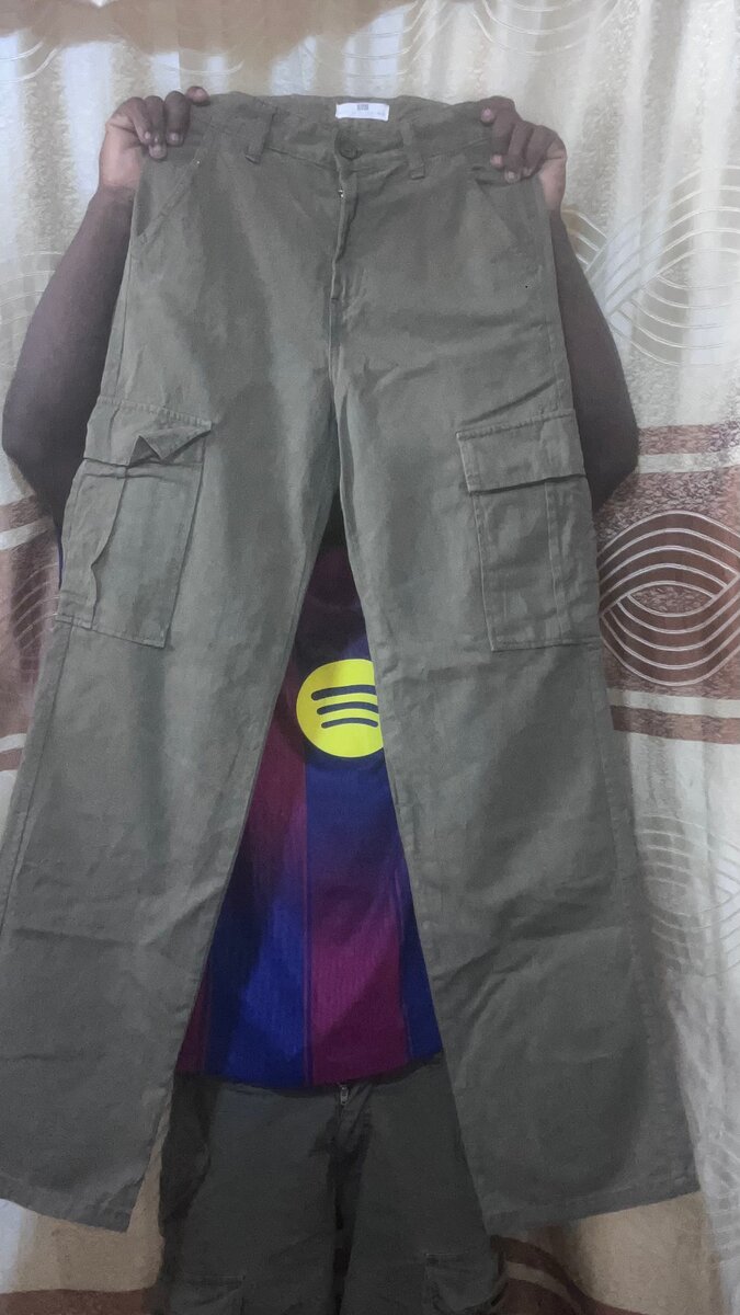 Pantalon cargo vert homme