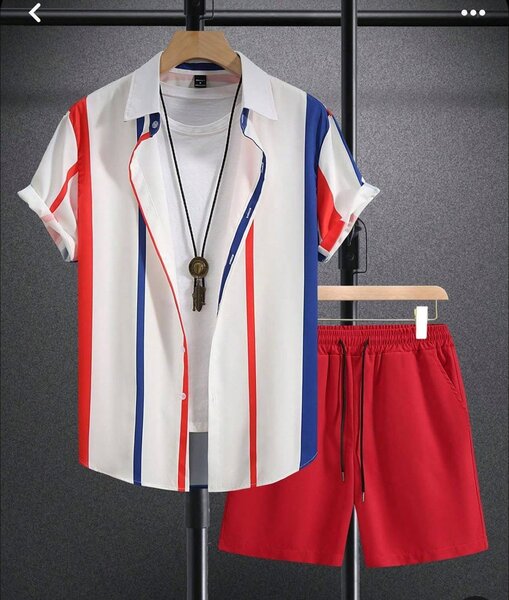Ensemble Shirt et Short Rayé