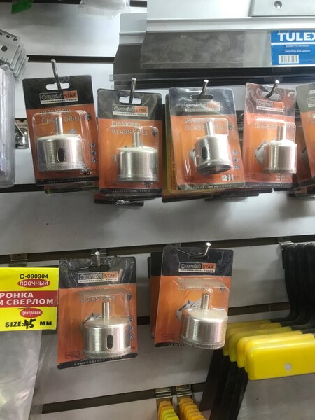 коронка по кафелю