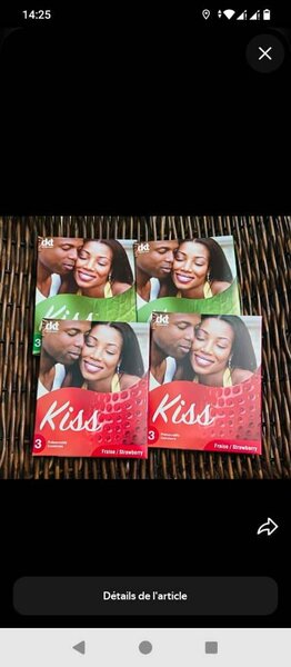 Kiss Stickers pour couples - 3 pièces