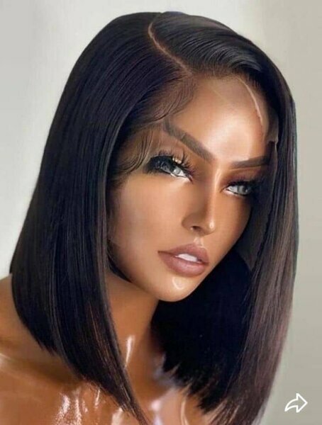 Perruque lisse carré lace front