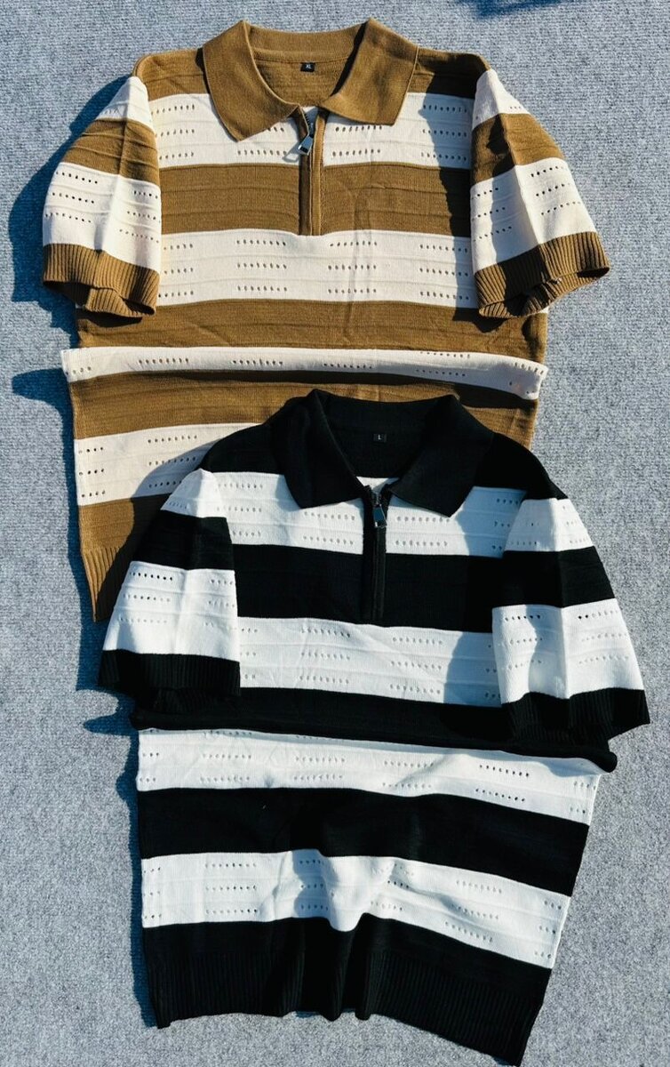 Polos Rayés en Tricot