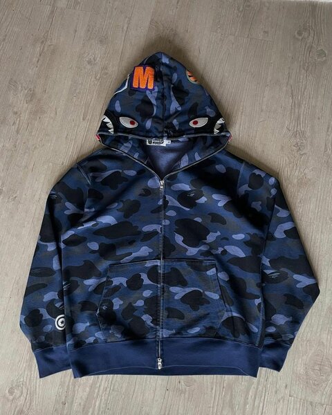 Sweat à capuche camouflage BAPE