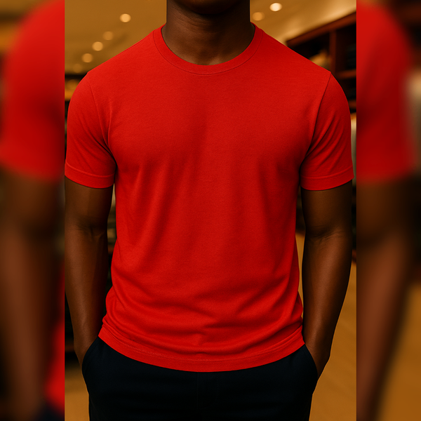 T-shirt Rouge Vif Classique