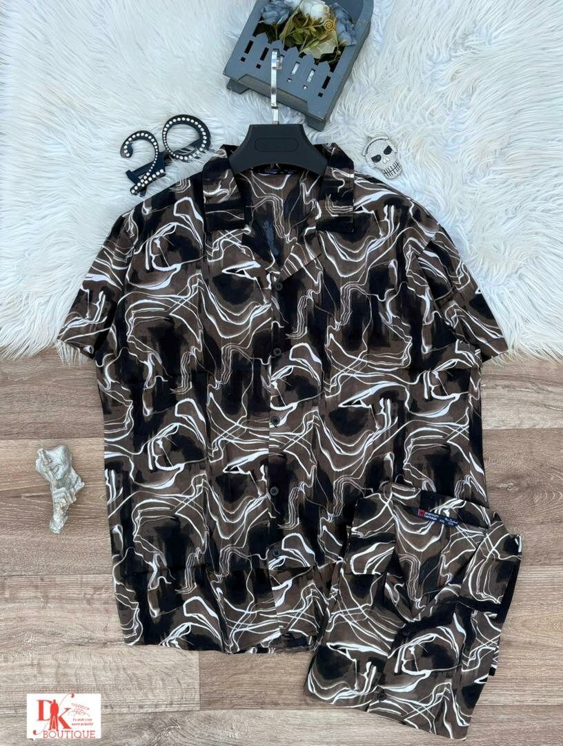 Chemisette imprimée pour homme