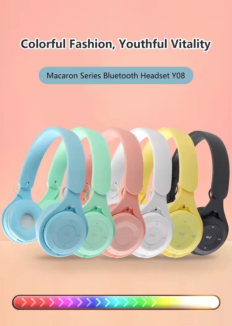Casque Bluetooth dernière génération Y08 V2