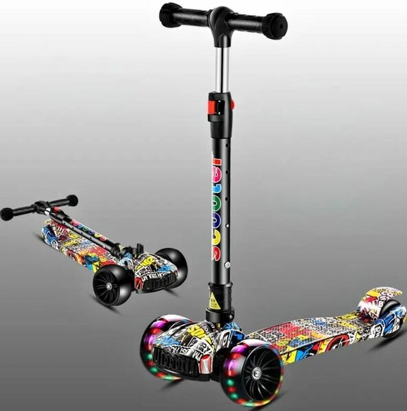 Trottinette enfant pliable graffiti