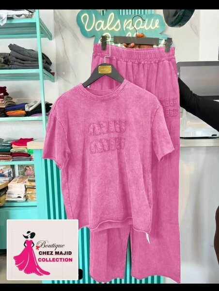 Ensemble décontracté rose