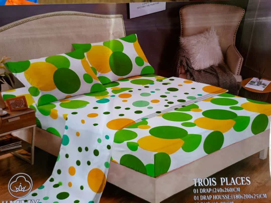 Ensemble Drap housse trois places