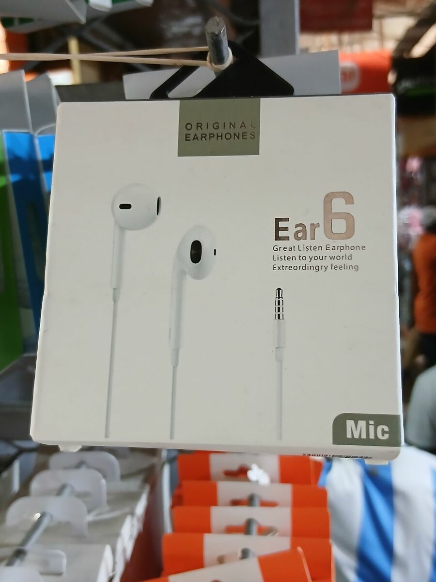 Écouteurs stéréo Ear 6 avec Micro