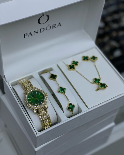 Комплект украшений с часами