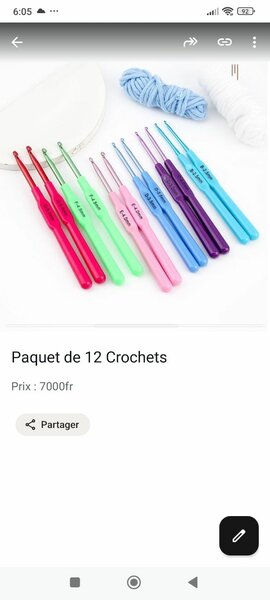 Ensemble Crochet Multicolore