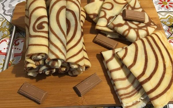 Crêpes marbrées gourmandes