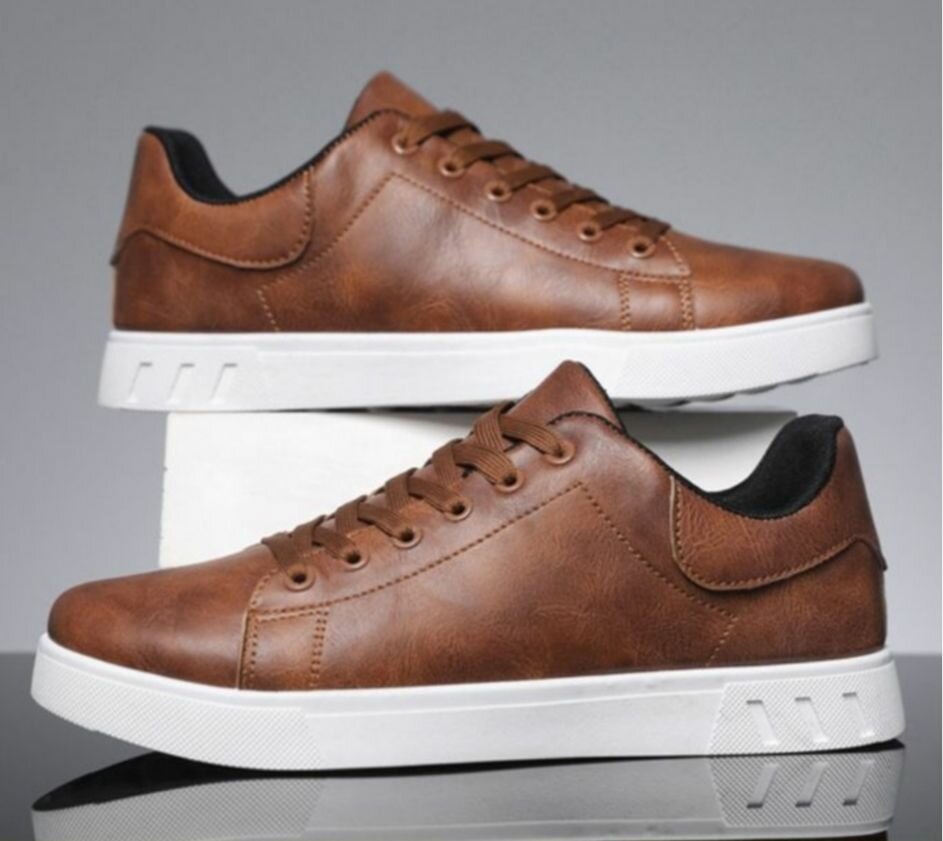 Baskets Marron en Cuir Élégantes