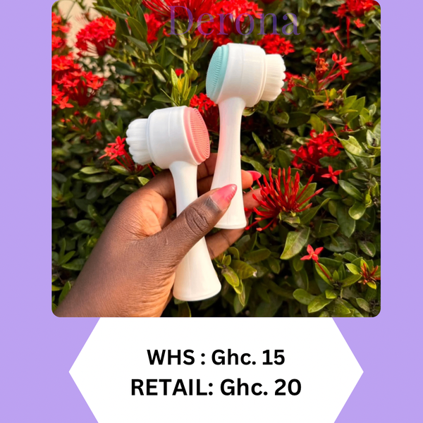 DOUBLE SIDED EXFOLIATING FACIAL BRUSH