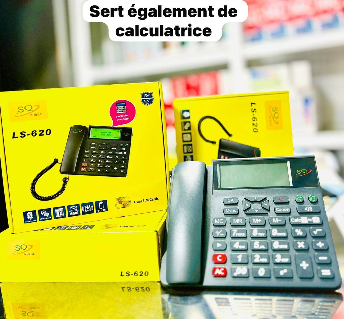 Téléphone Fixe avec Calculatrice