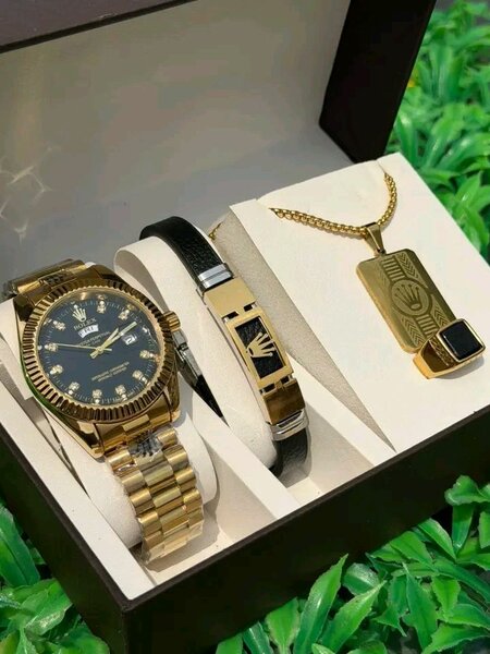 Montre Homme Luxe avec Bracelets et Collier